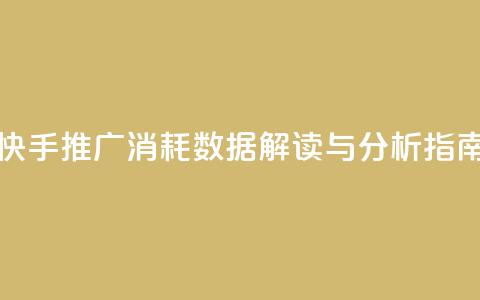 快手推广消耗数据解读与分析指南  第1张