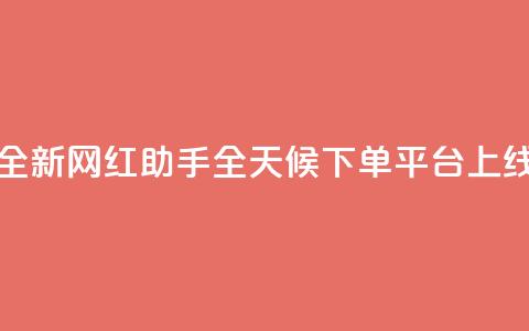 全新网红助手全天候下单平台上线  第1张