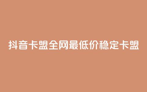 抖音卡盟全网最低价稳定卡盟,彩虹自助下单24 - qq赞资料买 qq会员买一得四活动  第1张