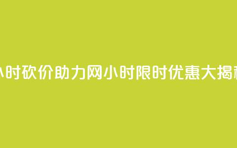 24小时砍价助力网(24小时限时优惠大揭秘)  第1张 24小时砍价助力网(24小时限时优惠大揭秘)  第1张