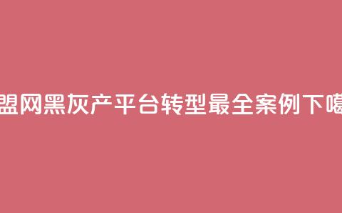 卡盟网，黑灰产平台转型最全案例  第1张