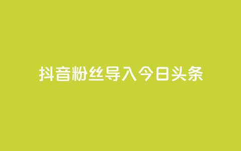抖音粉丝导入今日头条,免费领ks播放量 - 粉丝真的能找到主播吗 QQ名片刷软件应用  第1张