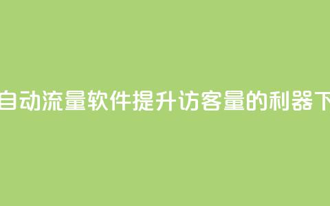 抖音自动流量软件：提升访客量的利器  第1张