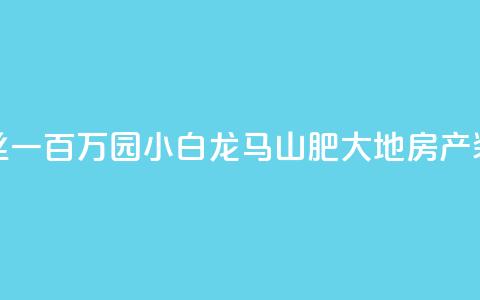 快手粉丝一百万0.01园小白龙马山肥大地房产装修网站,黑科网怎么下载软件安装 - 在线下单自助 QQ空间浏览次数代刷  第1张