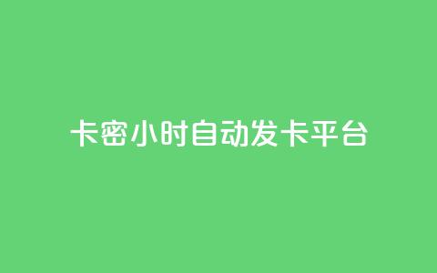 卡密24小时自动发卡平台 - 24小时自动发卡平台优化您的卡密交易体验! 第1张 卡密24小时自动发卡平台 - 24小时自动发卡平台优化您的卡密交易体验! 第1张