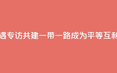 共话中国经济新机遇｜专访：共建“一带一路”成为平等互利合作典范――访俄罗斯-亚洲工业家和企业家联盟主席曼克维奇  第1张
