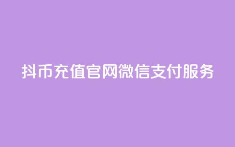 抖币充值官网微信支付服务 第1张 抖币充值官网微信支付服务 第1张