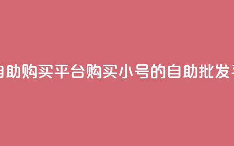 cf小号批发自助购买平台 - 购买CF小号的自助批发平台!  第1张