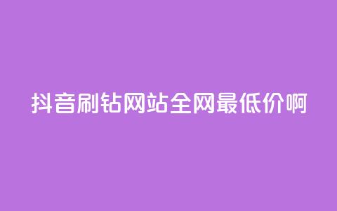 抖音刷钻网站全网最低价啊,刷会员最稳定的卡盟 - 自助下单24小时平台 dy秒刷  第1张