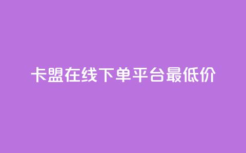 卡盟在线下单平台最低价 - 最低价在线下单平台推荐~  第1张 卡盟在线下单平台最低价 - 最低价在线下单平台推荐~  第1张