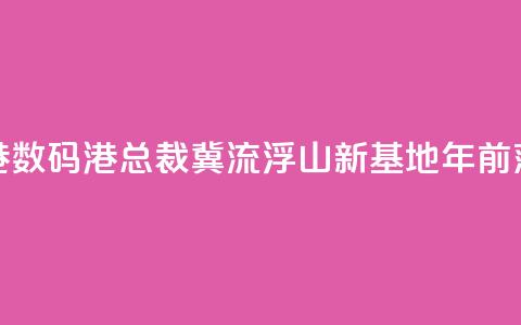 香港数码港总裁:冀流浮山新基地2030年前落成 第1张 香港数码港总裁:冀流浮山新基地2030年前落成 第1张