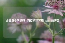 企业发卡网源码+直接搭建可用_egrdds的博客