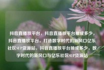 抖音直播放平台,抖音直播放平台抽成多少,抖音直播放平台,打造数字时代的新风口亿乐社区SUP货源站,抖音直播放平台抽成多少,数字时代的新风口与亿乐社区SUP货源站