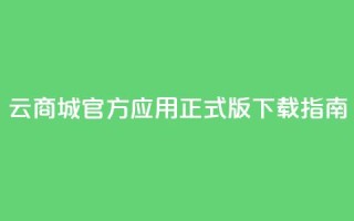 云商城官方应用正式版下载指南