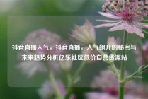 抖音直播人气，抖音直播，人气飙升的秘密与未来趋势分析亿乐社区低价自营货源站