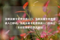 无限流量卡免费申请入口,无限流量卡免费申请入口移动,无限流量卡免费申请入口指南亿乐社区低价自营货源站