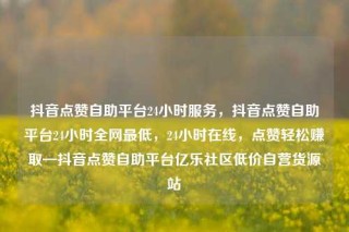 抖音点赞自助平台24小时服务,抖音点赞自助平台24小时全网最低,24小时在线,点赞轻松赚取—抖音点赞自助平台亿乐社区低价自营货源站