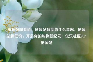 货源站超低价,货源站超低价什么意思,货源站超低价,开启你的购物新纪元!亿乐社区SUP货源站