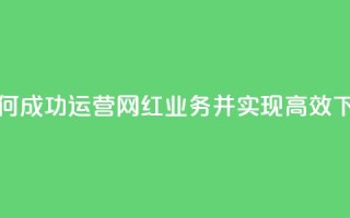 如何成功运营网红业务并实现高效下单