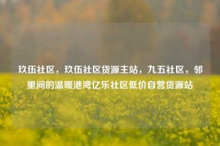 玖伍社区,玖伍社区货源主站,九五社区,邻里间的温暖港湾亿乐社区低价自营货源站