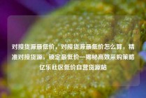 对接货源最低价，对接货源最低价怎么算，精准对接货源，锁定最低价—揭秘高效采购策略亿乐社区低价自营货源站