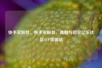 快手买粉丝，快手买粉丝，真相与启示亿乐社区SUP货源站