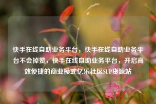 快手在线自助业务平台，快手在线自助业务平台不会掉赞，快手在线自助业务平台，开启高效便捷的商业模式亿乐社区SUP货源站