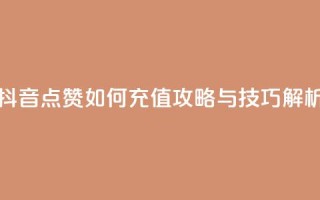 抖音点赞如何充值攻略与技巧解析