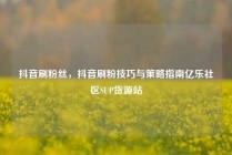 抖音刷粉丝，抖音刷粉技巧与策略指南亿乐社区SUP货源站