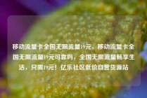移动流量卡全国无限流量19元，移动流量卡全国无限流量19元可靠吗，全国无限流量畅享生活，只需19元！亿乐社区低价自营货源站