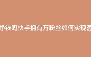 快手10万粉丝能挣钱吗 - 快手拥有10万粉丝如何实现盈利攻略~