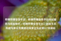 哔哩哔哩业务平台,哔哩哔哩业务平台网站服务马线报帮手,哔哩哔哩业务平台,创新生态构建与多元发展路径探索亿乐社区SUP货源站
