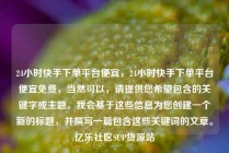 24小时快手下单平台便宜，24小时快手下单平台便宜免费，当然可以，请提供您希望包含的关键字或主题。我会基于这些信息为您创建一个新的标题，并撰写一篇包含这些关键词的文章。亿乐社区SUP货源站