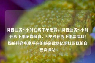 抖音业务24小时在线下单免费,抖音业务24小时在线下单免费低价,24小时在线下单享福利!揭秘抖音电商平台的秘密武器亿乐社区低价自营货源站