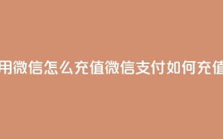 抖币用微信怎么充值(微信支付如何充值抖币)