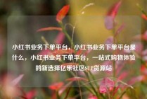 小红书业务下单平台,小红书业务下单平台是什么,小红书业务下单平台,一站式购物体验的新选择亿乐社区SUP货源站