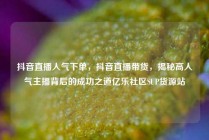 抖音直播人气下单，抖音直播带货，揭秘高人气主播背后的成功之道亿乐社区SUP货源站