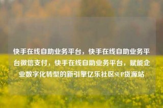 快手在线自助业务平台,快手在线自助业务平台微信支付,快手在线自助业务平台,赋能企业数字化转型的新引擎亿乐社区SUP货源站