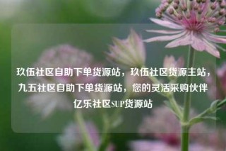 玖伍社区自助下单货源站,玖伍社区货源主站,九五社区自助下单货源站,您的灵活采购伙伴亿乐社区SUP货源站