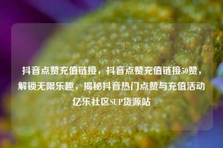 抖音点赞充值链接,抖音点赞充值链接50赞,解锁无限乐趣,揭秘抖音热门点赞与充值活动亿乐社区SUP货源站