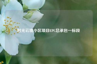 时光云境小区项目EPC总承包一标段