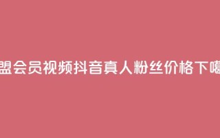 卡盟会员视频 - 抖音真人粉丝价格