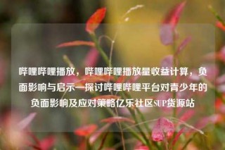 哔哩哔哩播放,哔哩哔哩播放量收益计算,负面影响与启示—探讨哔哩哔哩平台对青少年的负面影响及应对策略亿乐社区SUP货源站