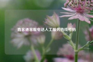 直客通客服电话人工服务热线号码