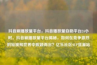 抖音刷播放量平台,抖音播放量自助平台24小时,抖音刷播放量平台揭秘,如何在竞争激烈的短视频世界中脱颖而出?亿乐社区SUP货源站