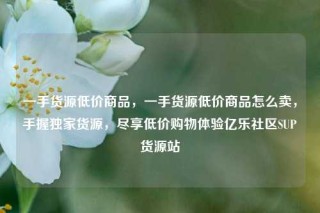 一手货源低价商品，一手货源低价商品怎么卖，手握独家货源，尽享低价购物体验亿乐社区SUP货源站