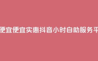 抖音24小时自助服务平台便宜 - 便宜实惠！抖音24小时自助服务平台为您解决问题~