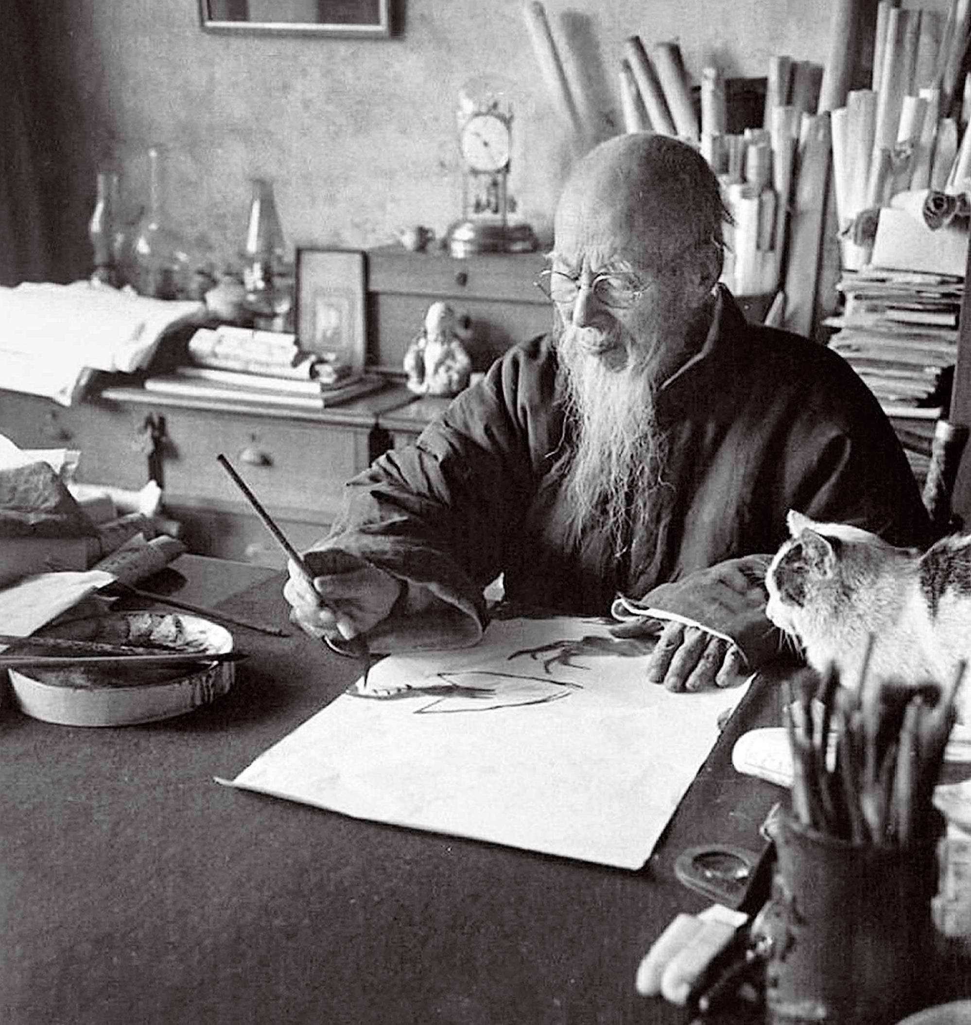 齐白石精品在波士顿展出	，“白石画屋	”呈现水墨挥洒  第2张