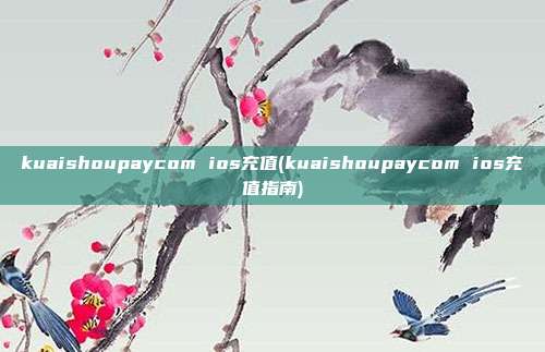 kuaishoupaycom ios充值(kuaishoupaycom ios充值指南)  第1张